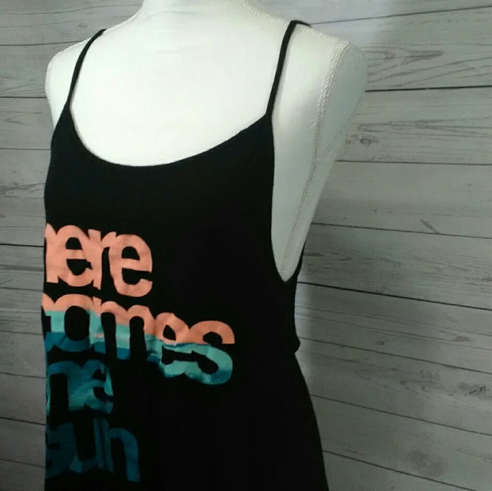 🎉 About a Girl Spaghetti Strap Knit Tank Black - Picture 4 of 5